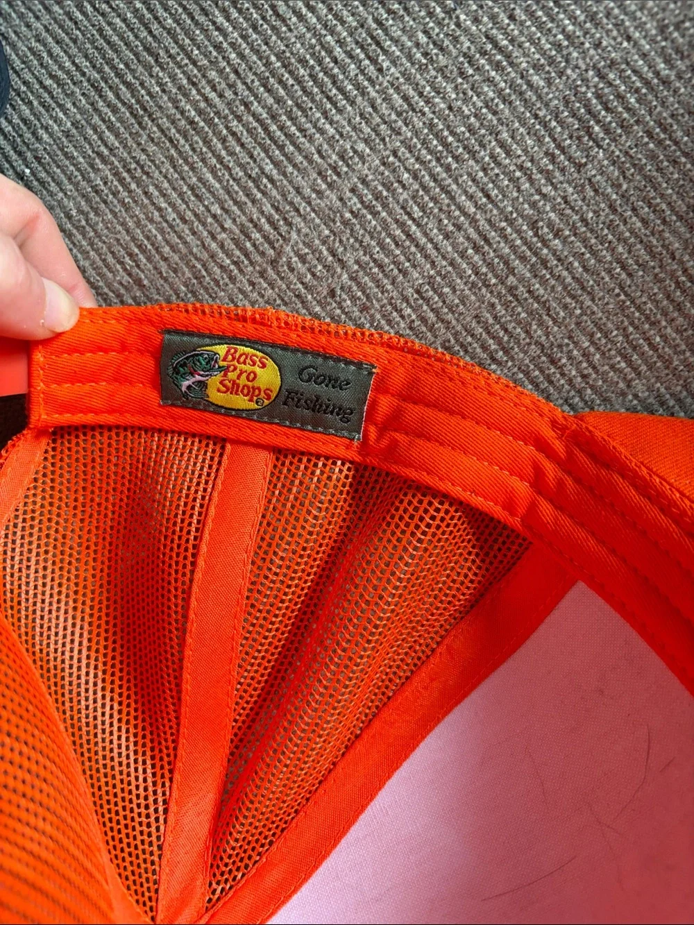 Bass Pro Shops Bright Orange Logo Trucker Cap